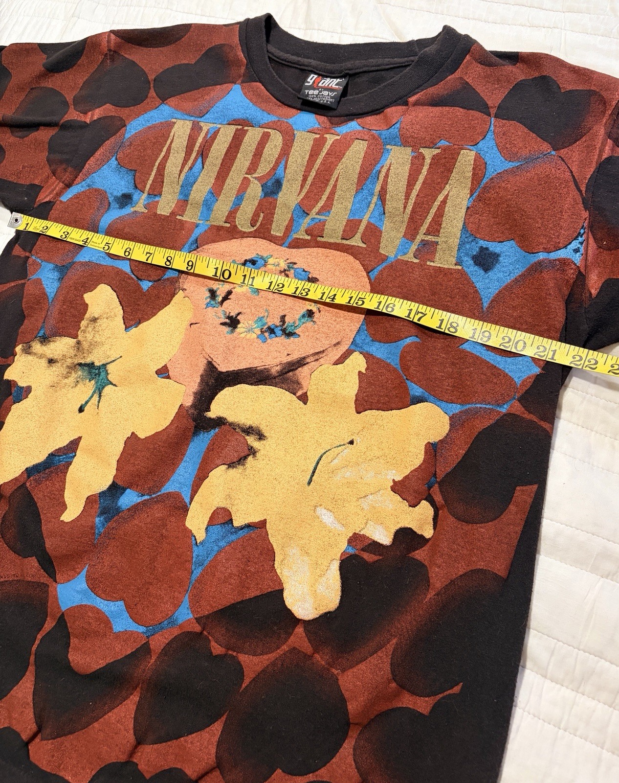 Vintage 1993 Giant Tag Nirvana Heart Shaped Box Rare Deadstock T Shirt Size L