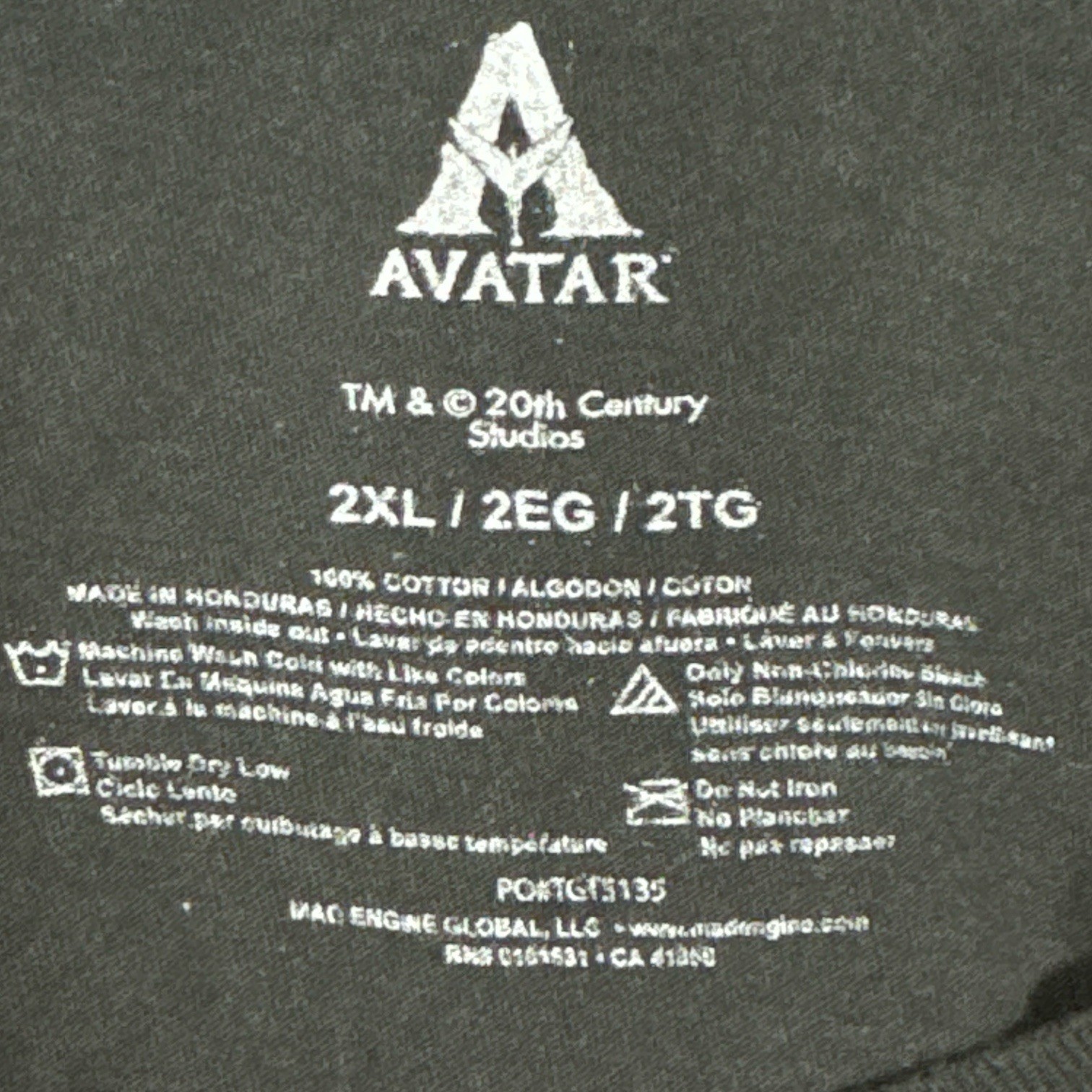 Avatar Movie Graphic Tee Plus Sz 2xxl