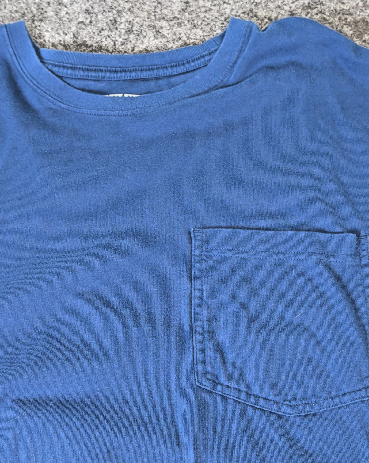 Duluth Trading Co Men&rsquo;s XL Longtail T Shirt /Pocket Crewneck Blue 100% Cotton