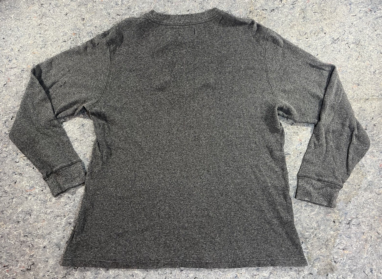 The Foundry Supply Co. Men&rsquo;s XLT Long Sleeve Thermal Henley Shirt Grey