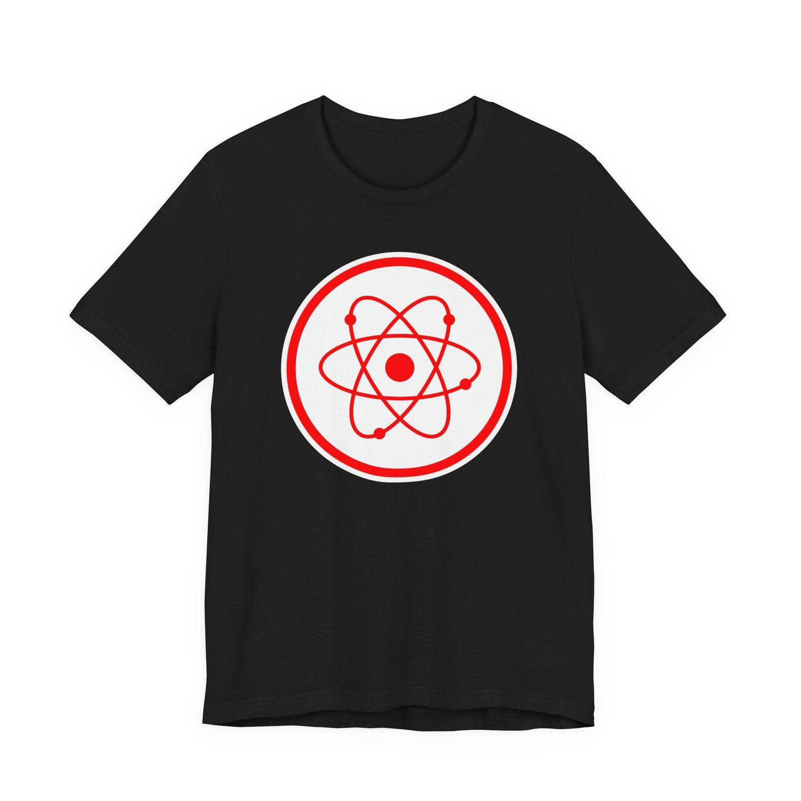 Red Atomic Radiation Symbol T-Shirt | Science Physics Graphic Tee Shirt