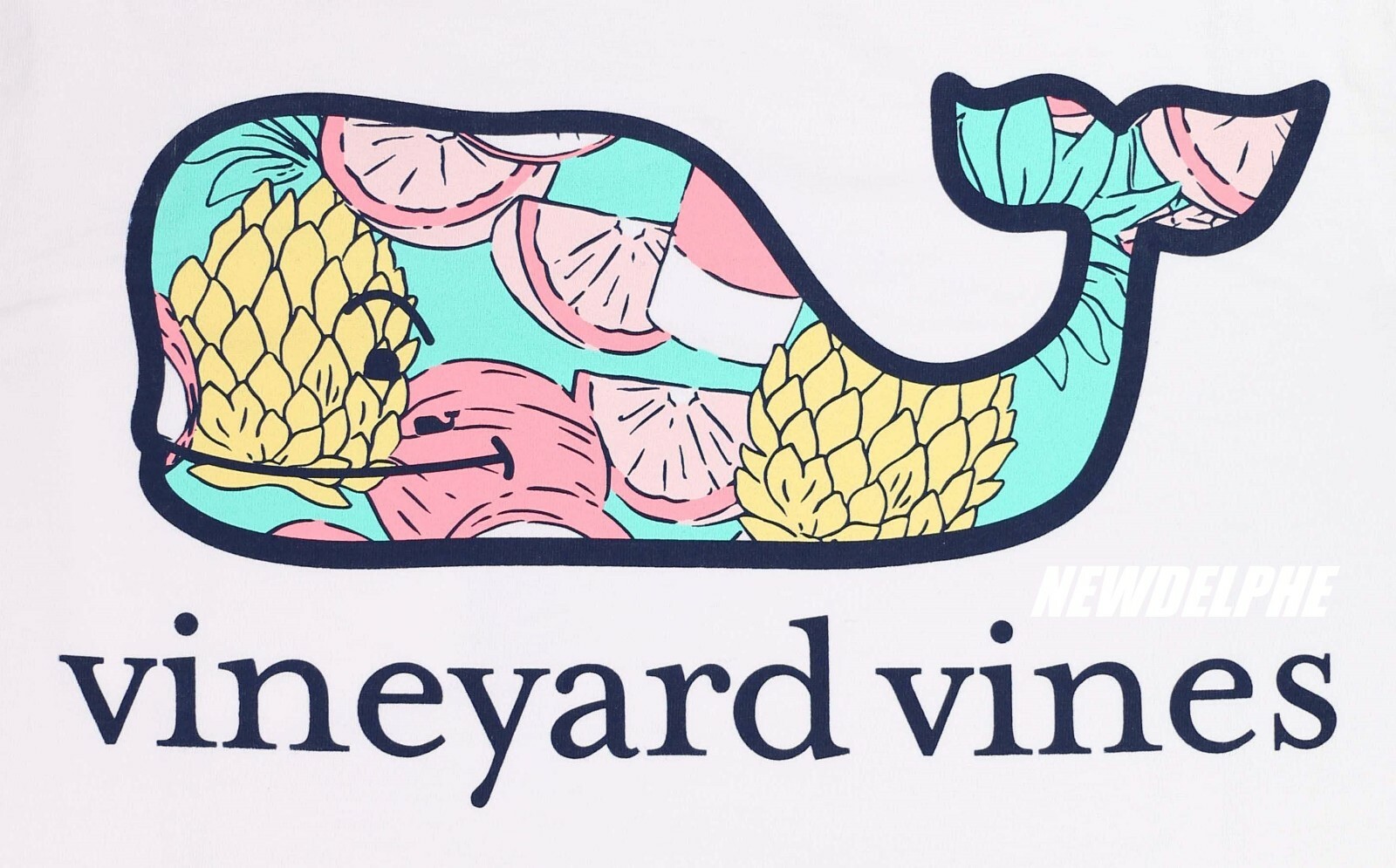 Vineyard Vines Men&rsquo;s SS Whale Pocket Crew T-Shirt Tee « SS TROPICAL DRINK WHALE »