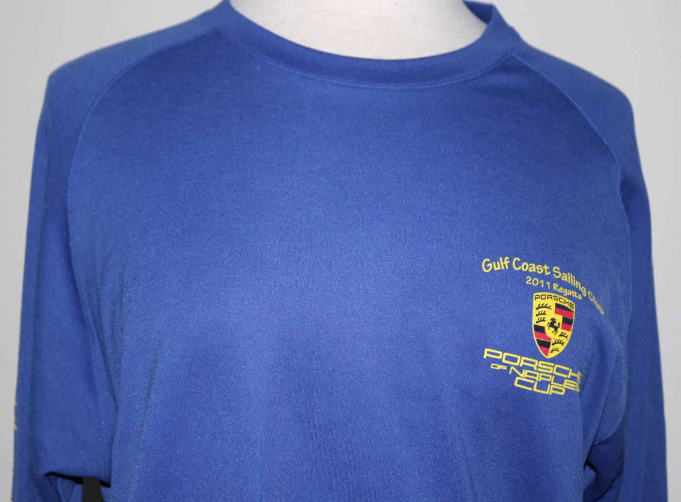 Men&rsquo;s LS Shirt Shirt -Porsche Club of Naples – Gulf Coast Sailing – Blue Size XL