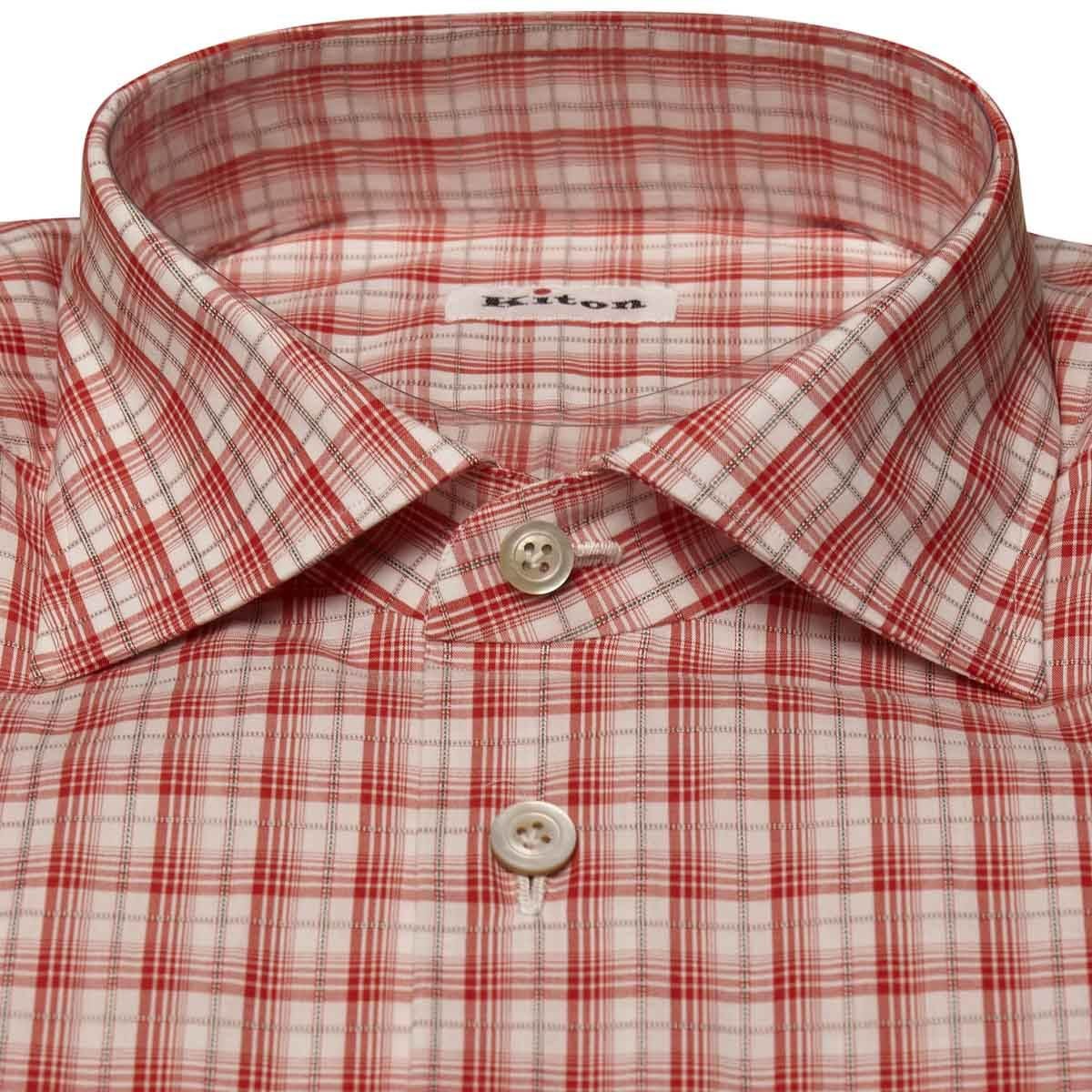 NEW KITON MULTICOLOR COTTON SHIRT US 15.75 – EU 40 MUL
