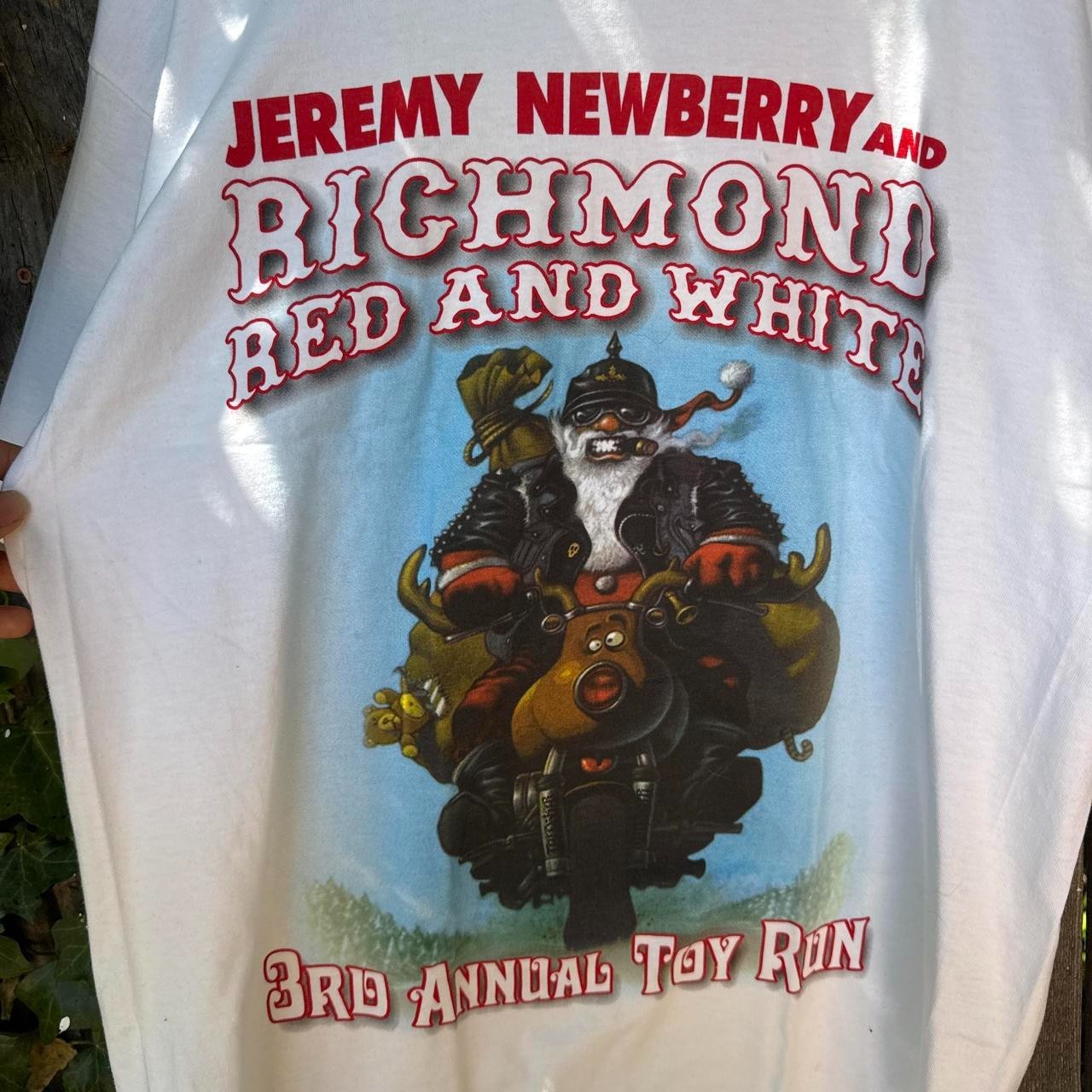 VINTAGE JEREMY NEWBERRY RICHMOND TOY RUN GRAPHIC TEE SIZE L