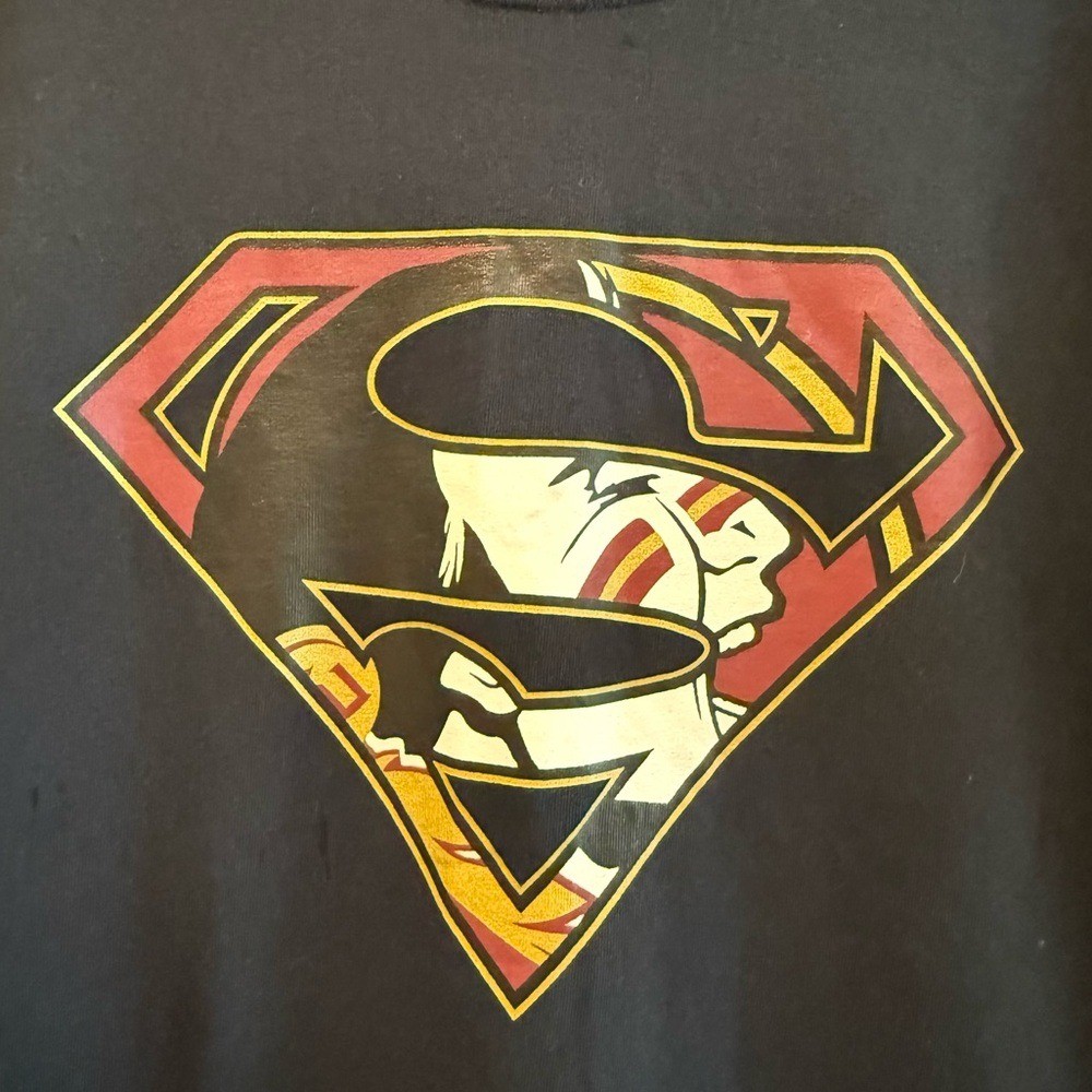 Gildan T-Shirt Black Excellent FSU Seminoles Superman Mashup Mens Large