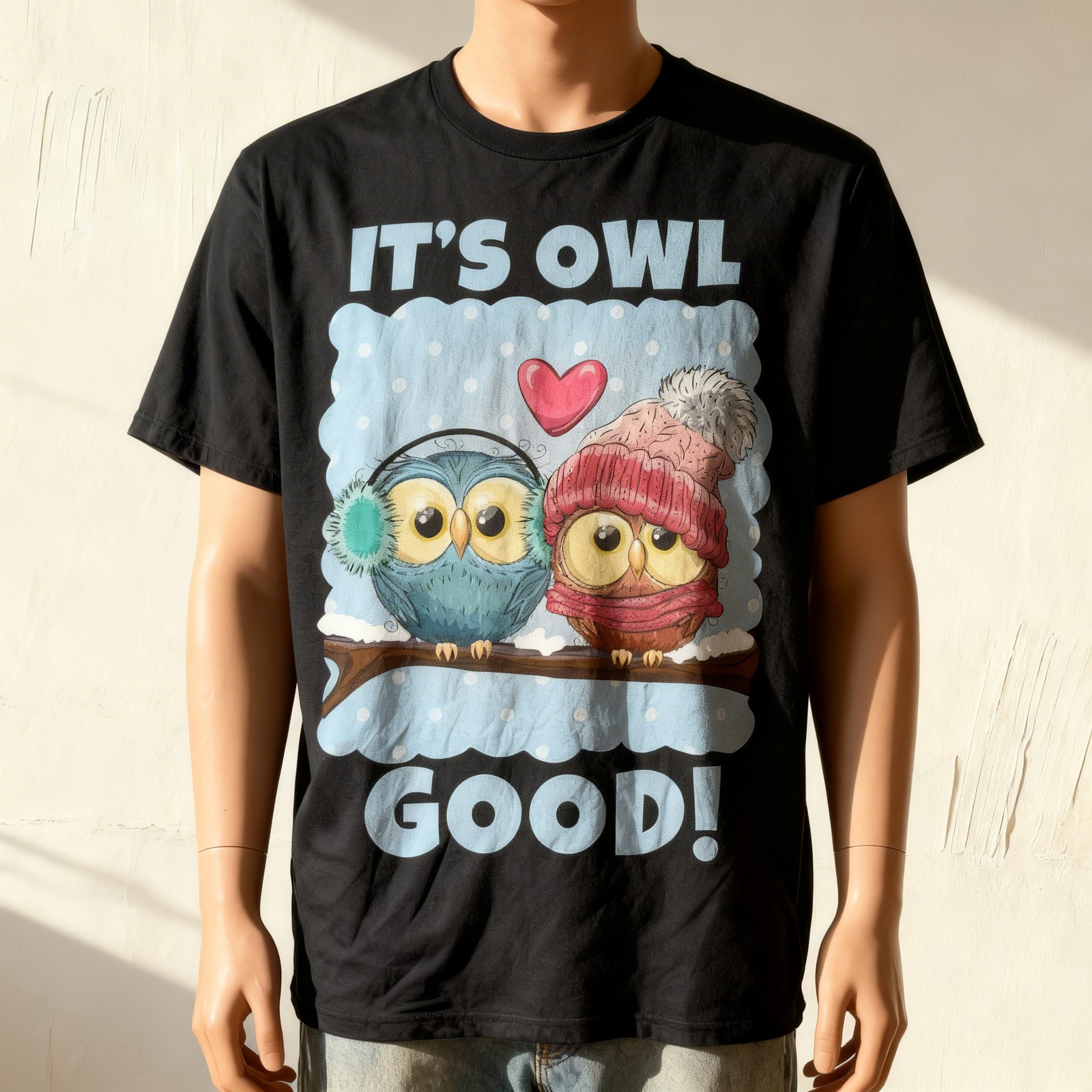 Funny Saying Pun It&rsquo;s Owl Good Birthday Gift for Owl Lovers T-Shirt