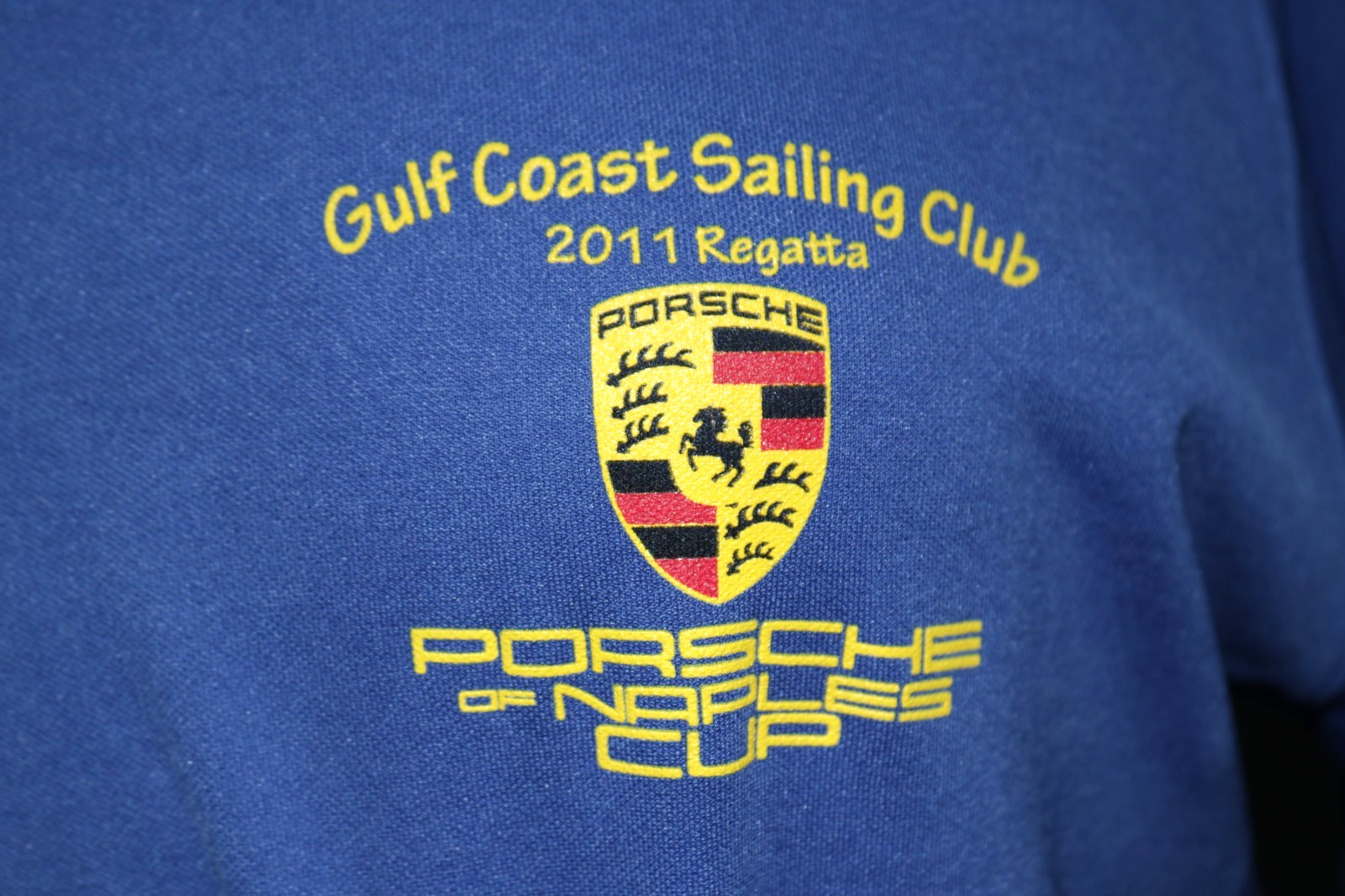 Men&rsquo;s LS Shirt Shirt -Porsche Club of Naples – Gulf Coast Sailing – Blue Size XL