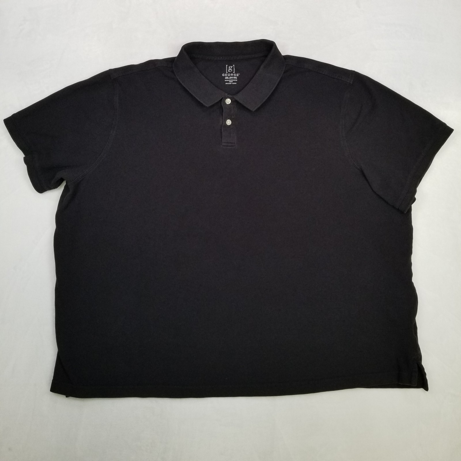 George Black Basic Polo Shirt Men&rsquo;s Size 3XL Short Sleeve Classic Casual