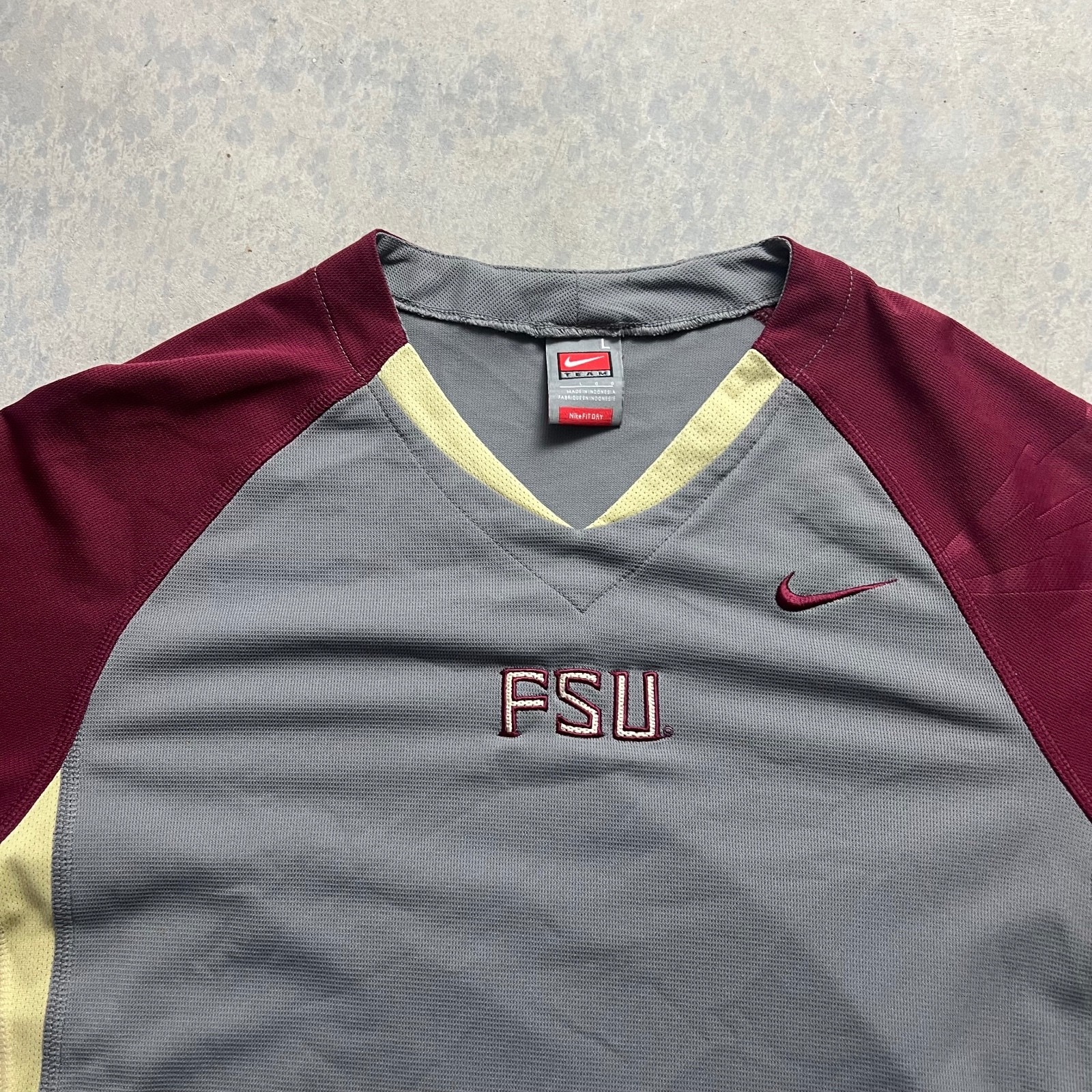 Nike Team FSU Jersey Shirt Men’s Sz. L Sports Seminoles Football Basketball