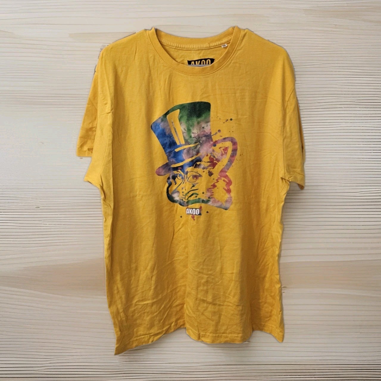 Vintage Men&rsquo;s 100% Authentic Akoo T-shirt 100% Cotton Made in India Size 2XL 90s