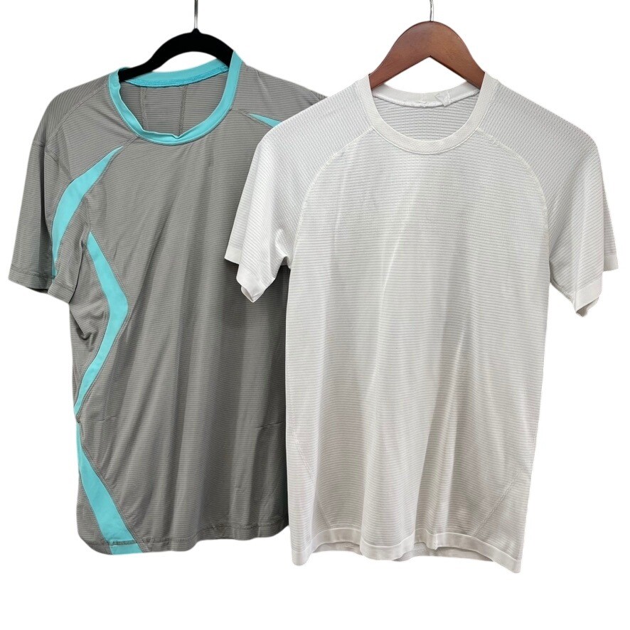 Lululemon Athletic Shirts Mens S XS Grey White Performance Set 2pk