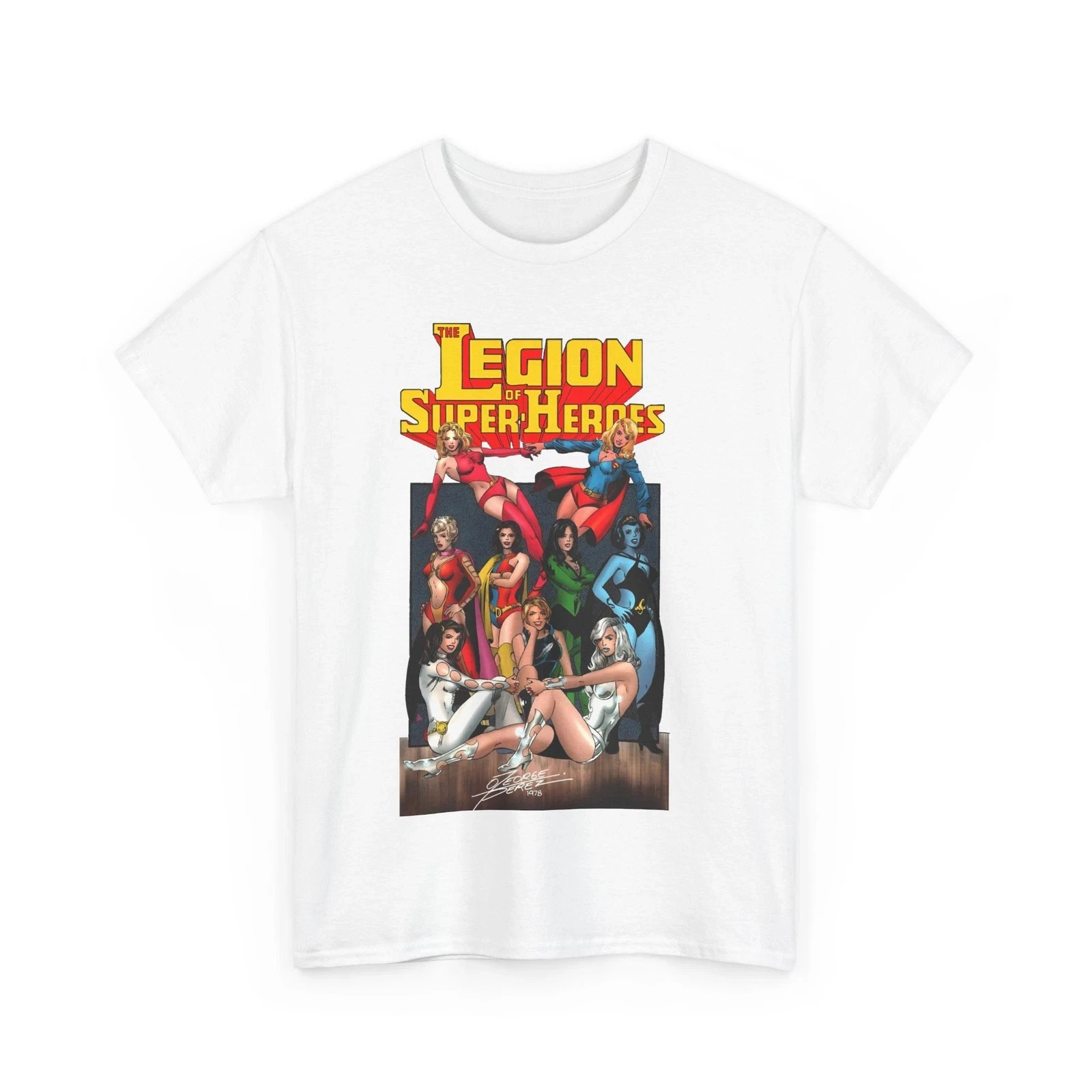 Legion of Super-Heroes T-Shirt – George Perez Art – Legion Women – Saturn Girl