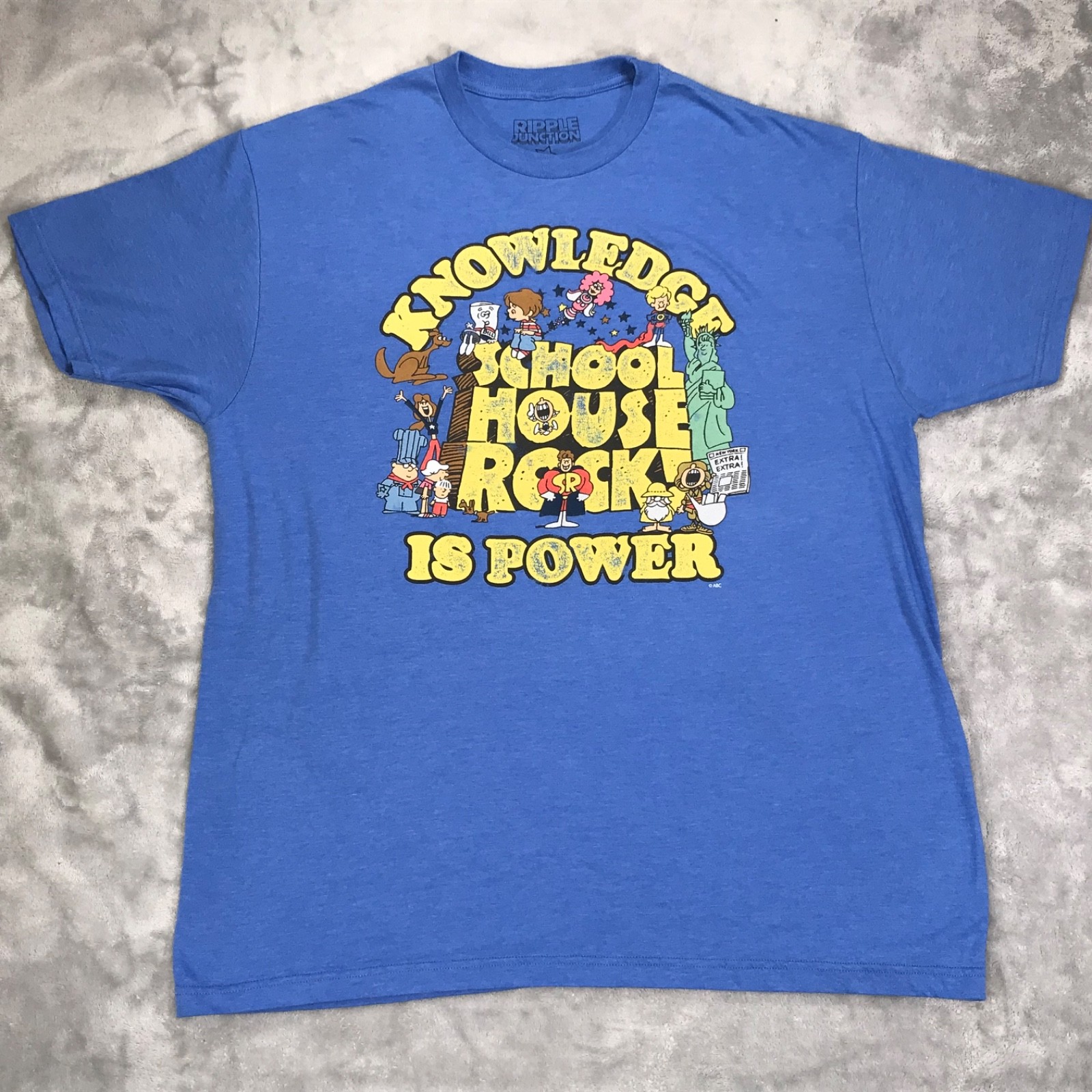 School House Rock Classic Vintage TV Commercials Ripple Junction XL T-Shirt