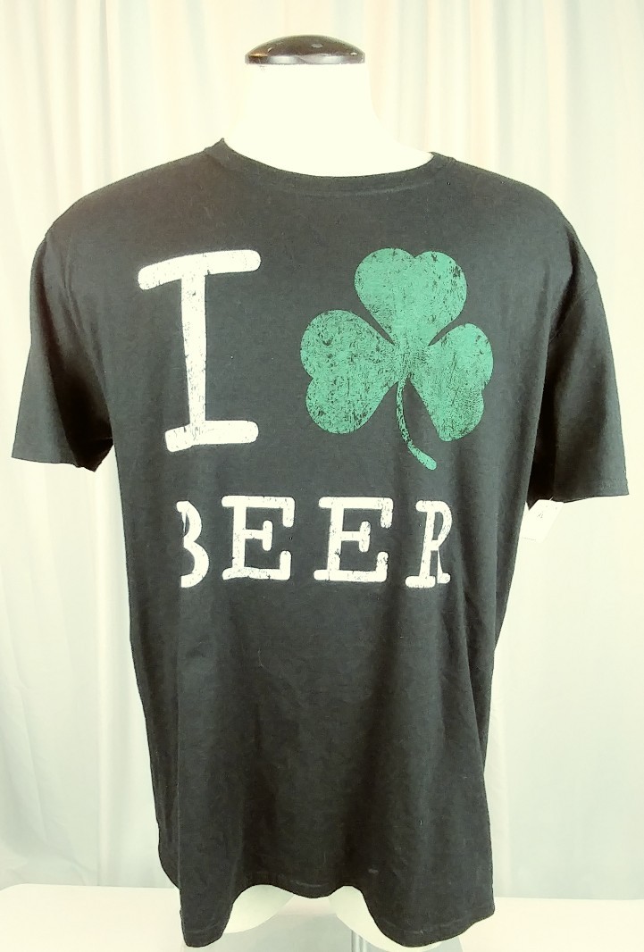 ST PATRICK&rsquo;S DAY I ☘️ Beer T-Shirt Black Sz XL Saint Patrick’s Day 🍀!! 🔥🔥