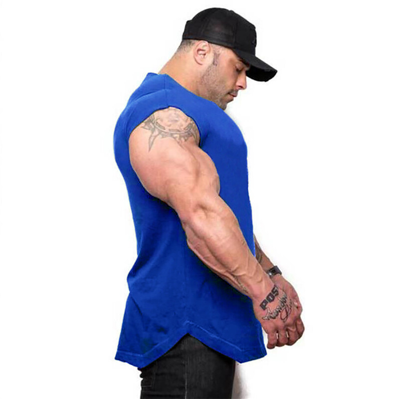 Men&rsquo;s Gym Soft Fashion Top Quality Solid Vests Workout Fitness Sports Tank Tops