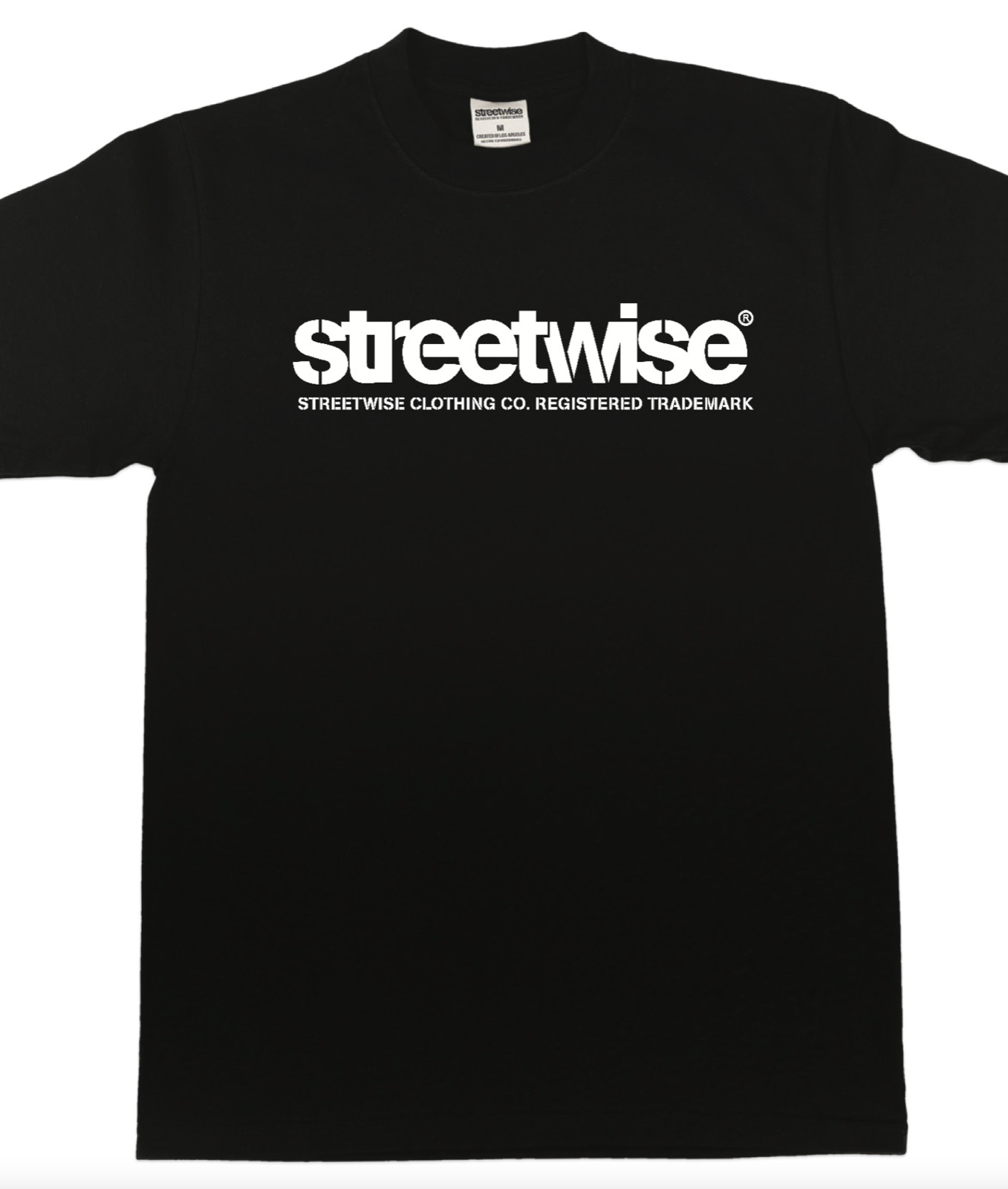 streetwise Stencil Graphic T-Shirt Black & White M-5XL