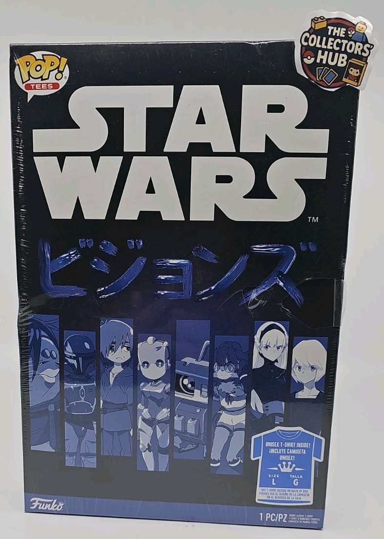 FUNKO POP! Large T-Shirt – STAR WARS BLACK VISIONS KYOTO ANIME – NEW